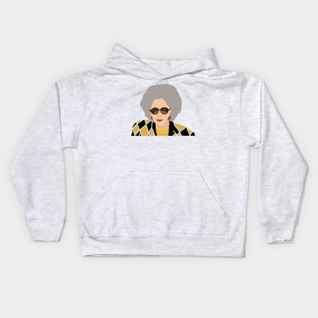 Grandma Yetta Kids Hoodie by ElviaMontemayor